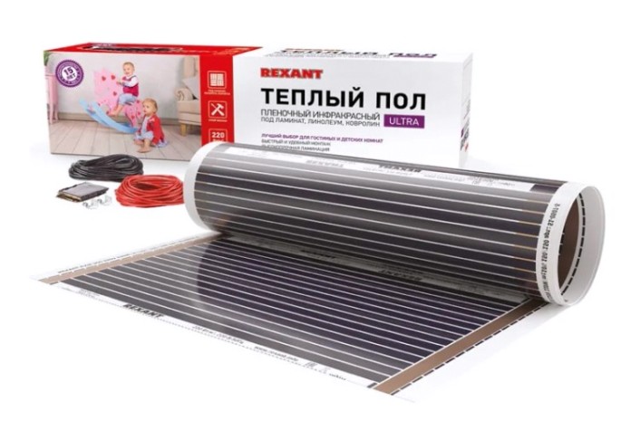 Пленка инфракрасная REXANT 51-0506-4 Ultra RXM 220, 3,5 м2 / 0,5х7 м/ 770Вт Пленка инфракрасная REXANT 51-0506-4 Ultra RXM 220, 3,5 м2 / 0,5х7 м/ 770Вт